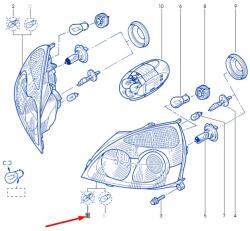 Original Renault Far stanga ORIGINAL RENAULT 7701057654 (77 01 057 654)