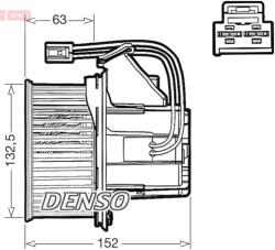 DENSO Ventilator, habitaclu DENSO DEA17018 (DEA17018)