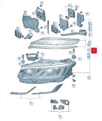 Original Vw Group Far dreapta original VW Group 761941114 (761 941 114)