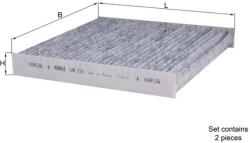 MAHLE Filtru, aer habitaclu / polen MAHLE LAK 216 (LAK 216)