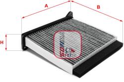 SOFIMA Filtru aer habitaclu / polen SOFIMA S 4220 CA (S 4220 CA)
