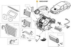 Original Renault Ventilator, habitaclu ORIGINAL RENAULT 272106020R (272106020R)