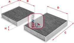 SOFIMA Filtru, aer habitaclu / polen SOFIMA S 4164 CA (S 4164 CA)