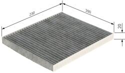 Bosch Filtru habitaclu cu carbon activ BOSCH 1 987 435 558 (1 987 435 558)
