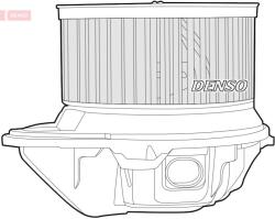 DENSO Ventilator, habitaclu DENSO DEA23011 (DEA23011)