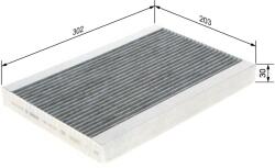 Bosch Filtru habitaclu cu carbon activ BOSCH 1 987 435 543 (1 987 435 543)