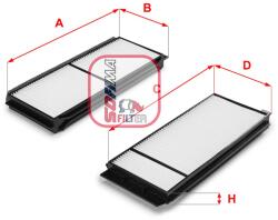 SOFIMA Filtru, aer habitaclu / polen SOFIMA S 3120 C (S 3120 C)