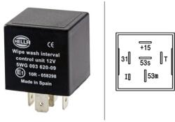 HELLA Releu, temporizare stergator parbriz HELLA 5WG 003 620-097 (5WG 003 620-097)