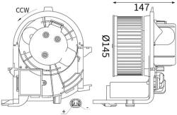 MAHLE Ventilator, habitaclu MAHLE AB 417 000S (AB 417 000S)