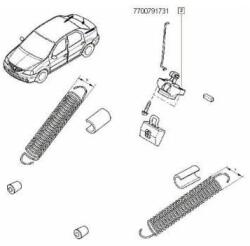Original Renault Incuietoare haion ORIGINAL RENAULT 7700791731 (7700791731)