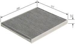 Bosch Filtru habitaclu cu carbon activ BOSCH 1 987 435 583 (1 987 435 583)