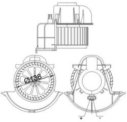 MAHLE Ventilator, habitaclu MAHLE AB 113 000S (AB 113 000S)