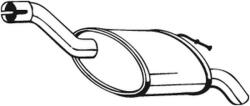 BOSAL Toba esapament finala BOSAL 154-293 (154-293) - fixbox
