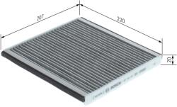 Bosch Filtru habitaclu cu carbon activ BOSCH 1 987 432 363 (1 987 432 363)