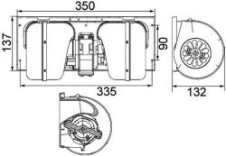 MAHLE Ventilator, habitaclu MAHLE AB 85 000P (AB 85 000P)