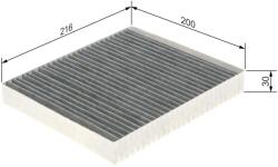Bosch Filtru habitaclu cu carbon activ BOSCH 1 987 435 592 (1 987 435 592)