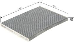 Bosch Filtru habitaclu cu carbon activ BOSCH 1 987 435 554 (1 987 435 554)