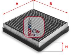 SOFIMA Filtru, aer habitaclu / polen SOFIMA S 4113 CA (S 4113 CA)