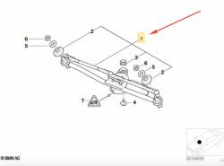 BMW Mecanism stergator parbriz cu motoras ORIGINAL BMW 61617071693 (61617071693)