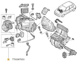 Original Renault Rezistor, ventilator habitaclu ORIGINAL RENAULT 7701067033 (7701067033)