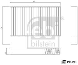 Febi Bilstein Filtru aer habitaclu / polen FEBI BILSTEIN 196193 (196193)