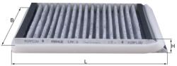 MAHLE Filtru, aer habitaclu / polen MAHLE LAK 8 (LAK 8)