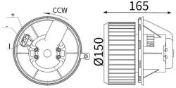 MAHLE Ventilator, habitaclu MAHLE AB 450 000S (AB 450 000S)