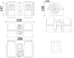 MAHLE Ventilator, habitaclu MAHLE AB 38 000S (AB 38 000S)