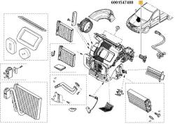 Original Renault Rezistor, ventilator habitaclu ORIGINAL RENAULT 6001547488 (6001547488)