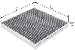 Bosch Filtru habitaclu cu carbon activ BOSCH 1 987 435 544 (1 987 435 544)