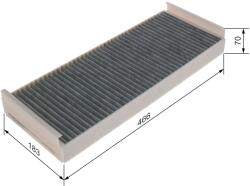 Bosch Filtru habitaclu cu carbon activ BOSCH 1 987 431 458 (1 987 431 458)