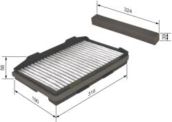 Bosch Filtru habitaclu cu carbon activ BOSCH 1 987 432 401 (1 987 432 401)