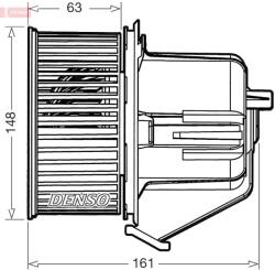 DENSO Ventilator, habitaclu DENSO DEA07027 (DEA07027)