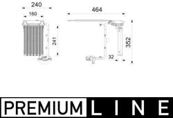 MAHLE Generator de căldură, încălzire habitaclu MAHLE AHE 3 000P (AHE 3 000P)