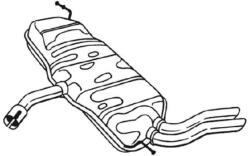 BOSAL Toba esapament finala BOSAL 227-233 (227-233) - fixbox