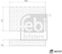 Febi Bilstein Filtru aer habitaclu / polen FEBI BILSTEIN 185707 (185707)