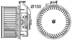 MAHLE Ventilator, habitaclu MAHLE AB 260 000P (AB 260 000P)