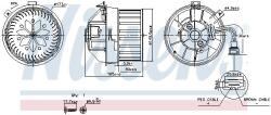 NISSENS Ventilator, habitaclu NISSENS 87628 (87628)