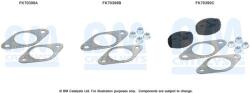 Bm Catalysts Set montare, toba de esapament BM CATALYSTS FK70399 (FK70399)