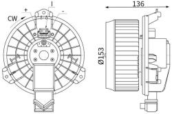 MAHLE Ventilator, habitaclu MAHLE AB 425 000S (AB 425 000S)