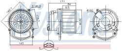 NISSENS Ventilator, habitaclu NISSENS 87635 (87635)