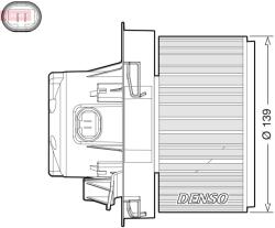 DENSO Ventilator, habitaclu DENSO DEA21012 (DEA21012)