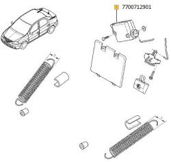 Original Renault element reglaj, inchidere centralizata ORIGINAL RENAULT 77 00 712 901 (77 00 712 901)