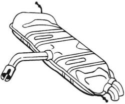BOSAL Toba esapament finala BOSAL 233-725 (233-725) - fixbox
