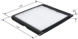 Bosch Filtru habitaclu BOSCH 1 987 432 119 (1 987 432 119)