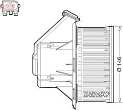 DENSO Ventilator, habitaclu DENSO DEA17032 (DEA17032)