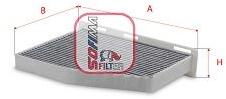 SOFIMA Filtru aer habitaclu / polen SOFIMA S 4376 CA (S 4376 CA)