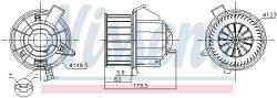 NISSENS Ventilator, habitaclu NISSENS 87617 (87617)