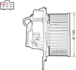 DENSO Ventilator, habitaclu DENSO DEA32005 (DEA32005)