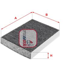 SOFIMA Filtru, aer habitaclu / polen SOFIMA S 4249 CA (S 4249 CA)